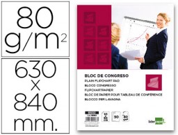 Bloc congreso Liderpapel 63x84cm 50 hojas 80g/m²  liso